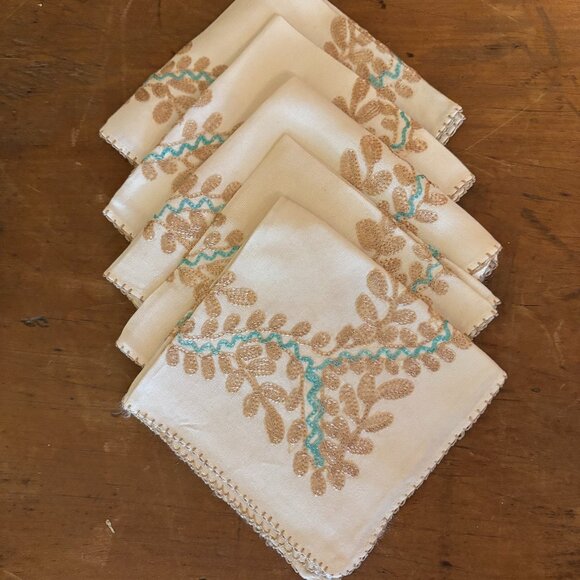 Antique Handstitched Hankies (5) - Picture 1 of 3